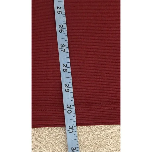 Cubavera Men's XXL Red 100% Polyester Ribbed Knit 3 Button Short Sleeve Polo - Picture 11 of 16